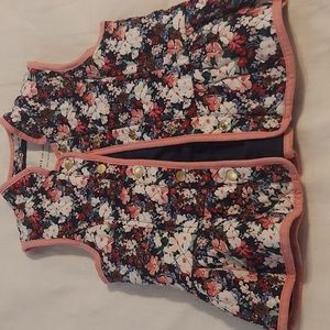 Janie and Jack Floral Quilted Vest